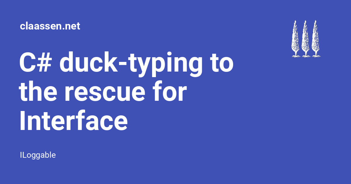 C ducktyping to the rescue for Interface Segregation